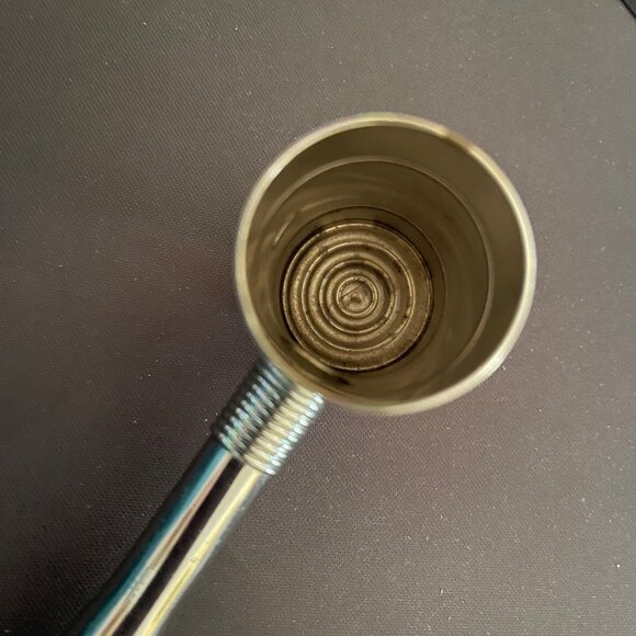 Vintage Bar Tool Ice Hammer Jigger Bottle Opener Shot Measure Chrome Plated 6" - Picture 6 of 12